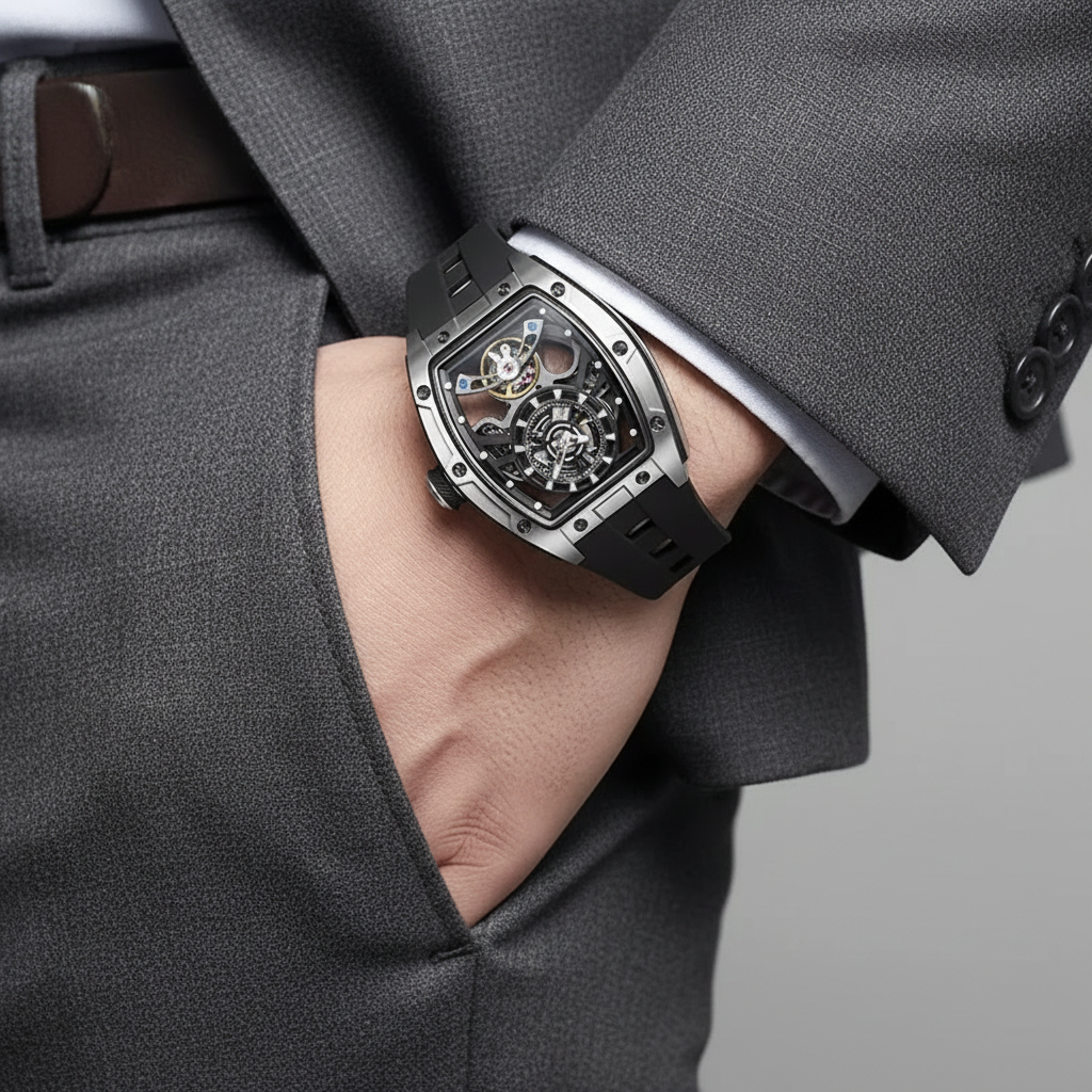 BREITVACHER 91986 - Autom - on wrist, suit, lifestyle, elegant