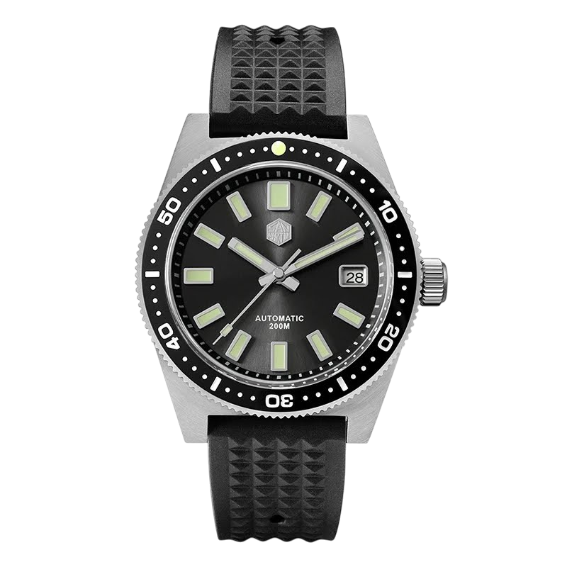 San Martin SN0007-G V4 - Black dial diver watch