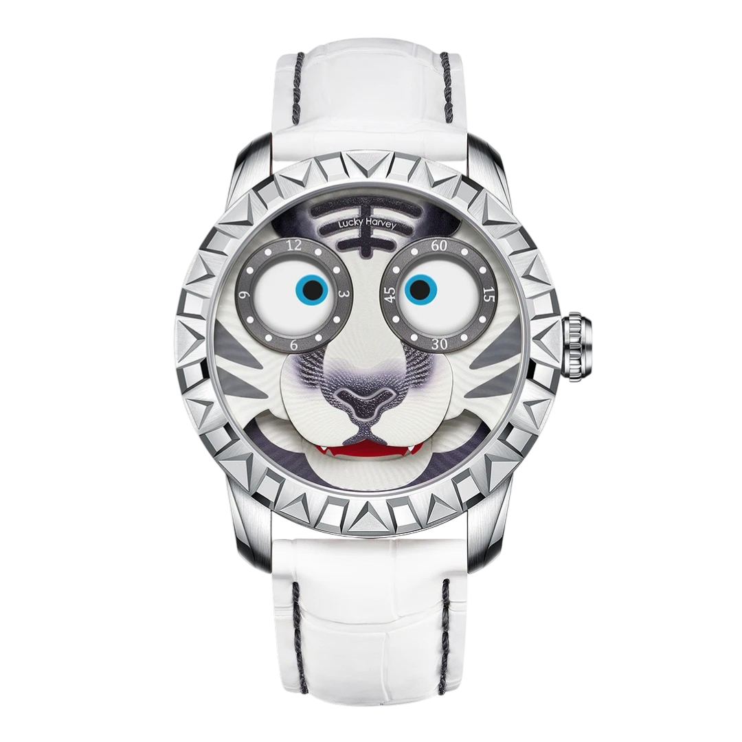Lucky Harvey ZLS102 - Aut - tiger face dial, white