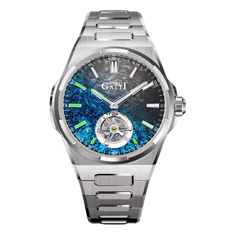 BONEST GATTI BG7006 - Men - blue dial tourbillon