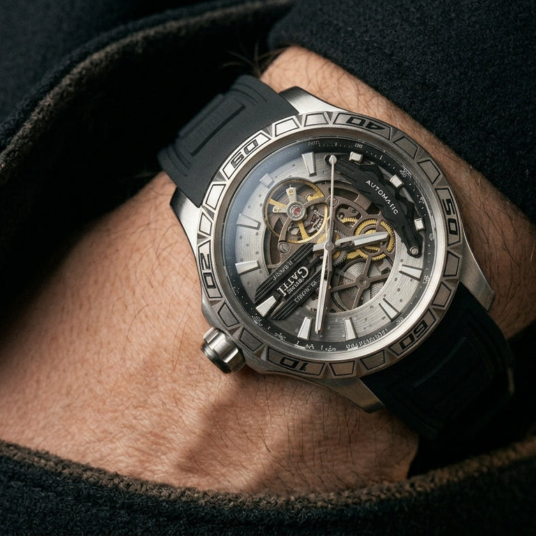 BONEST GATTI BG4005 - Men Automatic Watch Luxury Skeleton breitvacher