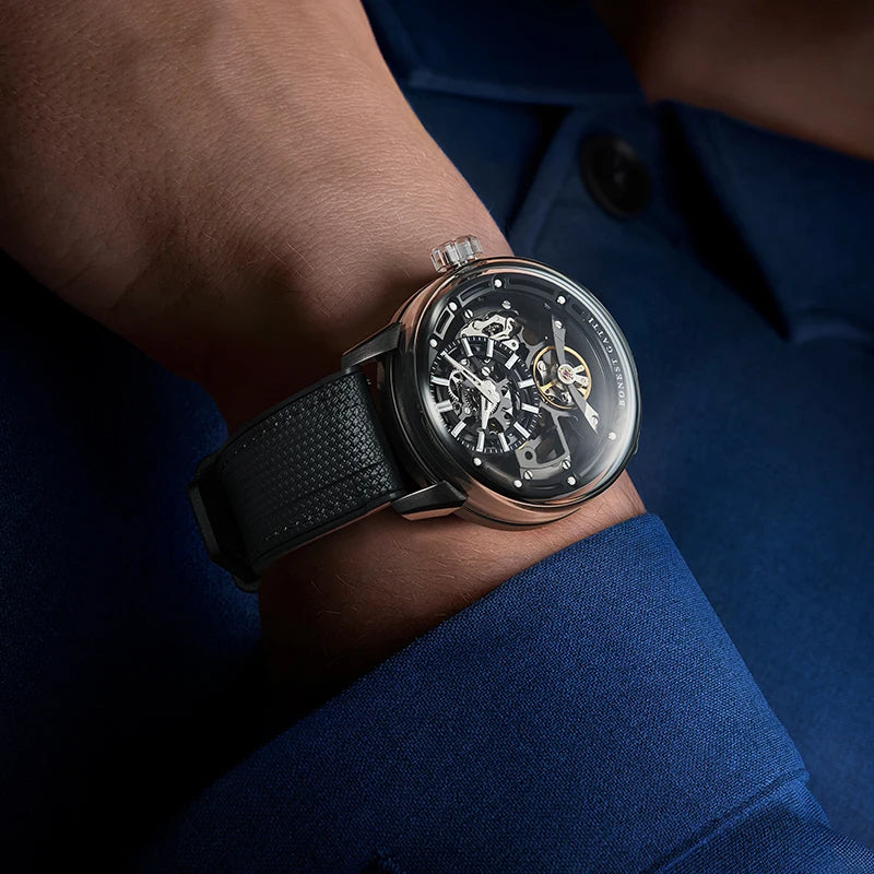 BONEST GATTI BG4003 - Aut - on wrist blue shirt