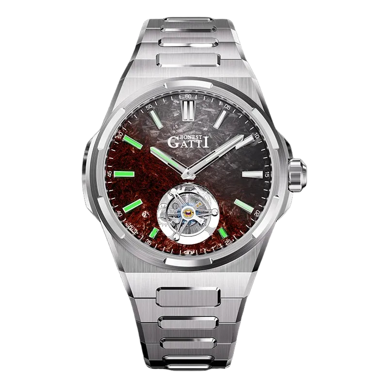 BONEST GATTI BG7006 - Men - brown dial tourbillon