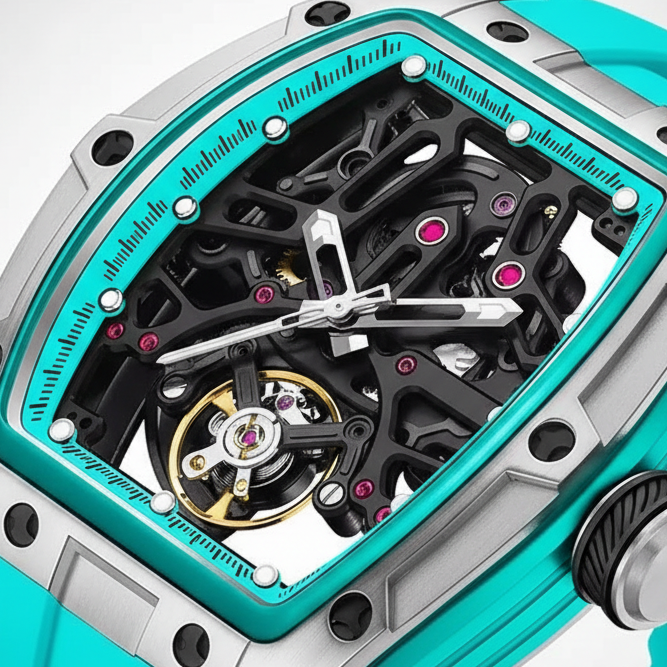 BREITVACHER 91981 - Autom - Close-up dial, skeleton movement