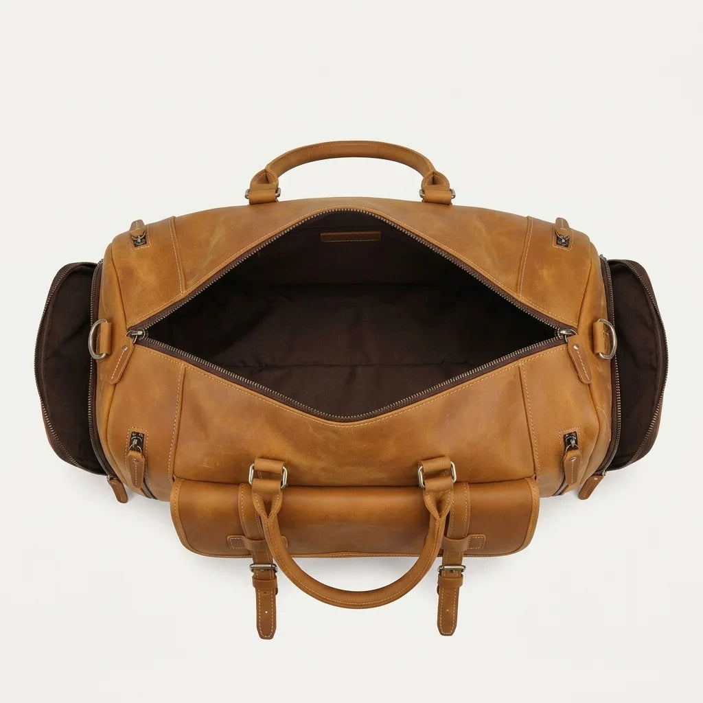 6647 brown full grain lea - brown, full grain leather, sleek, premium