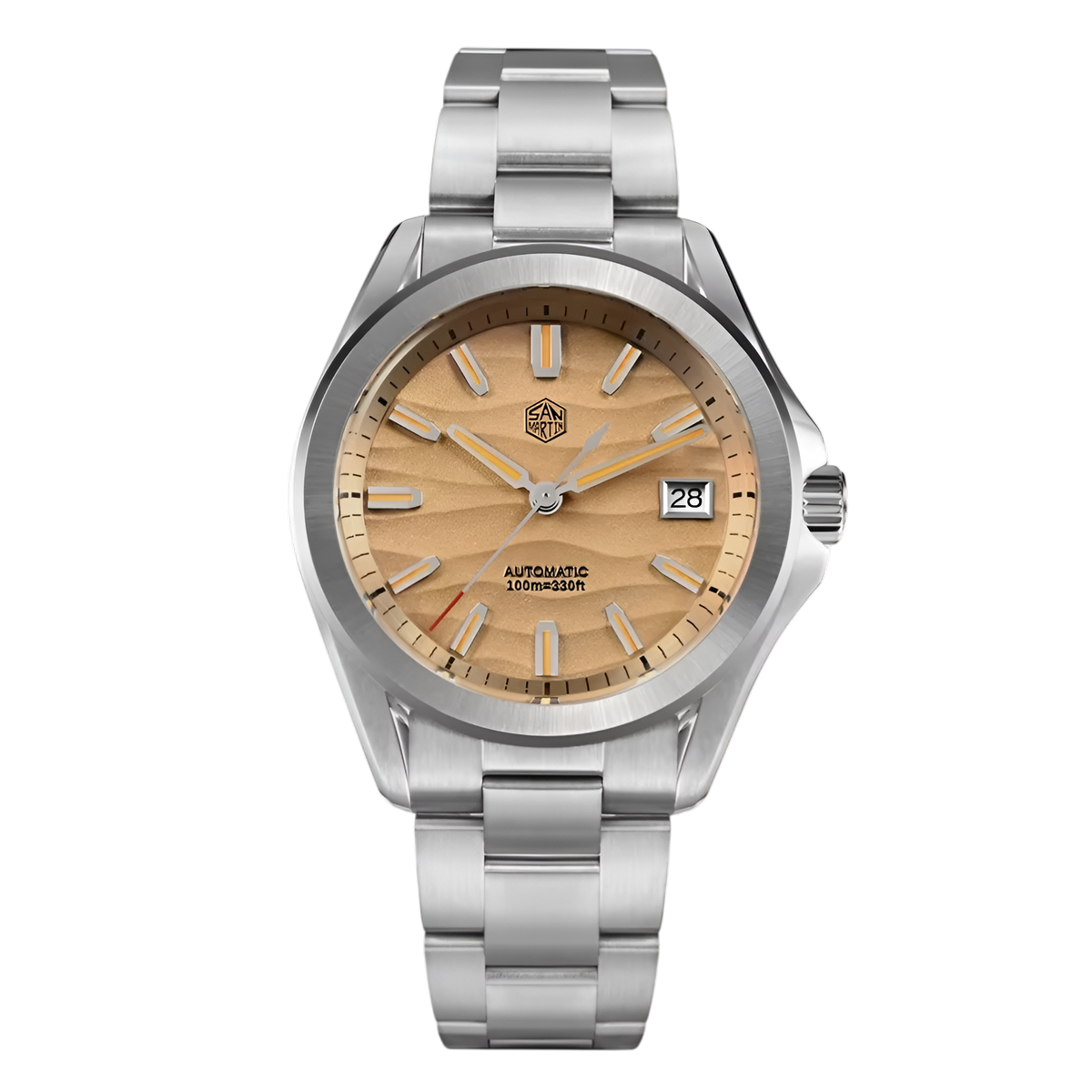 San Martin SN0129C - Sport Automatic Watch with Deset Textured Dial - Dark Edition breitvacher