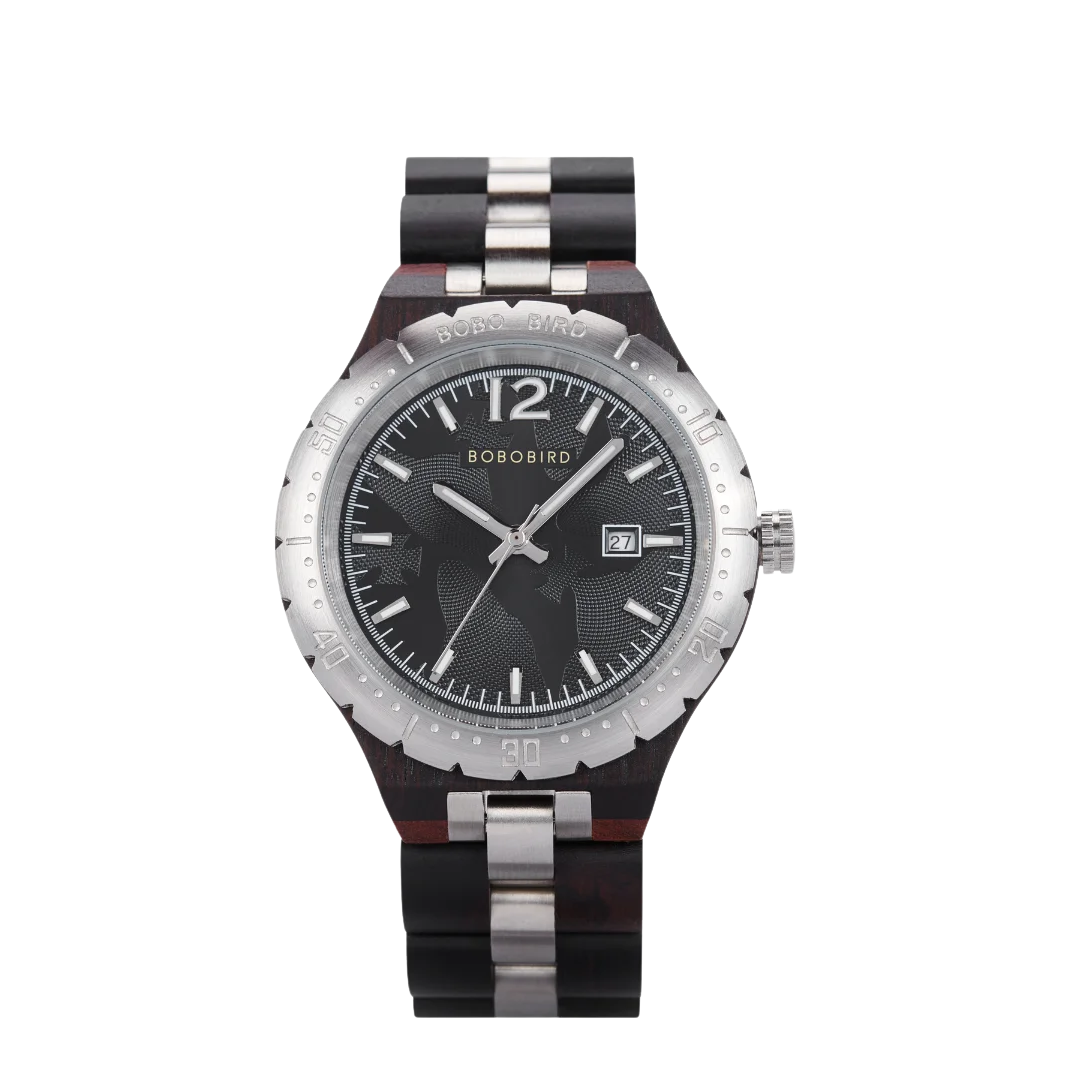 BOBO BIRD GT179 - Men's L - red dial bird pattern