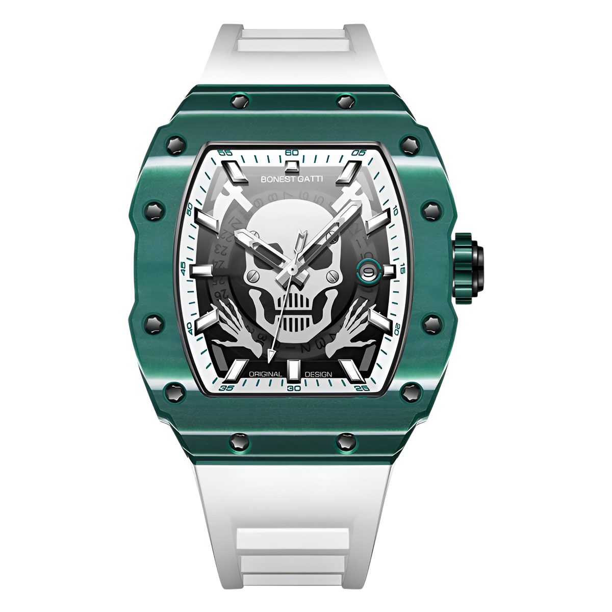 BONEST GATTI BG9908 – Automatic Skeleton Watch Carbon Fiber breitvacher