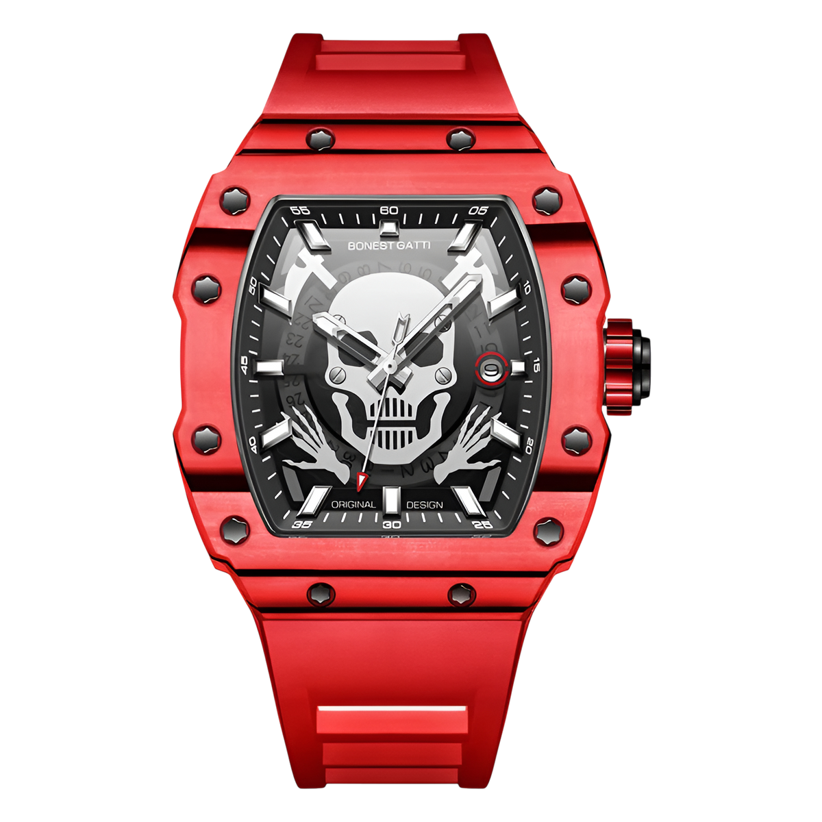 BONEST GATTI BG9908 – Automatic Skeleton Watch Carbon Fiber breitvacher