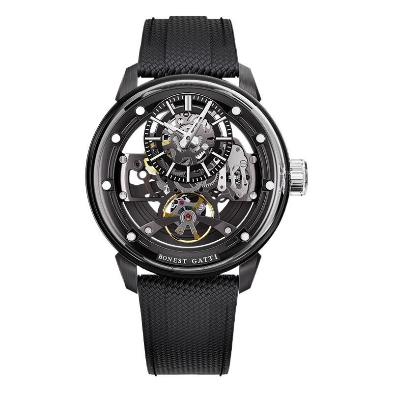 BONEST GATTI BG4003 - Aut - front view skeleton dial