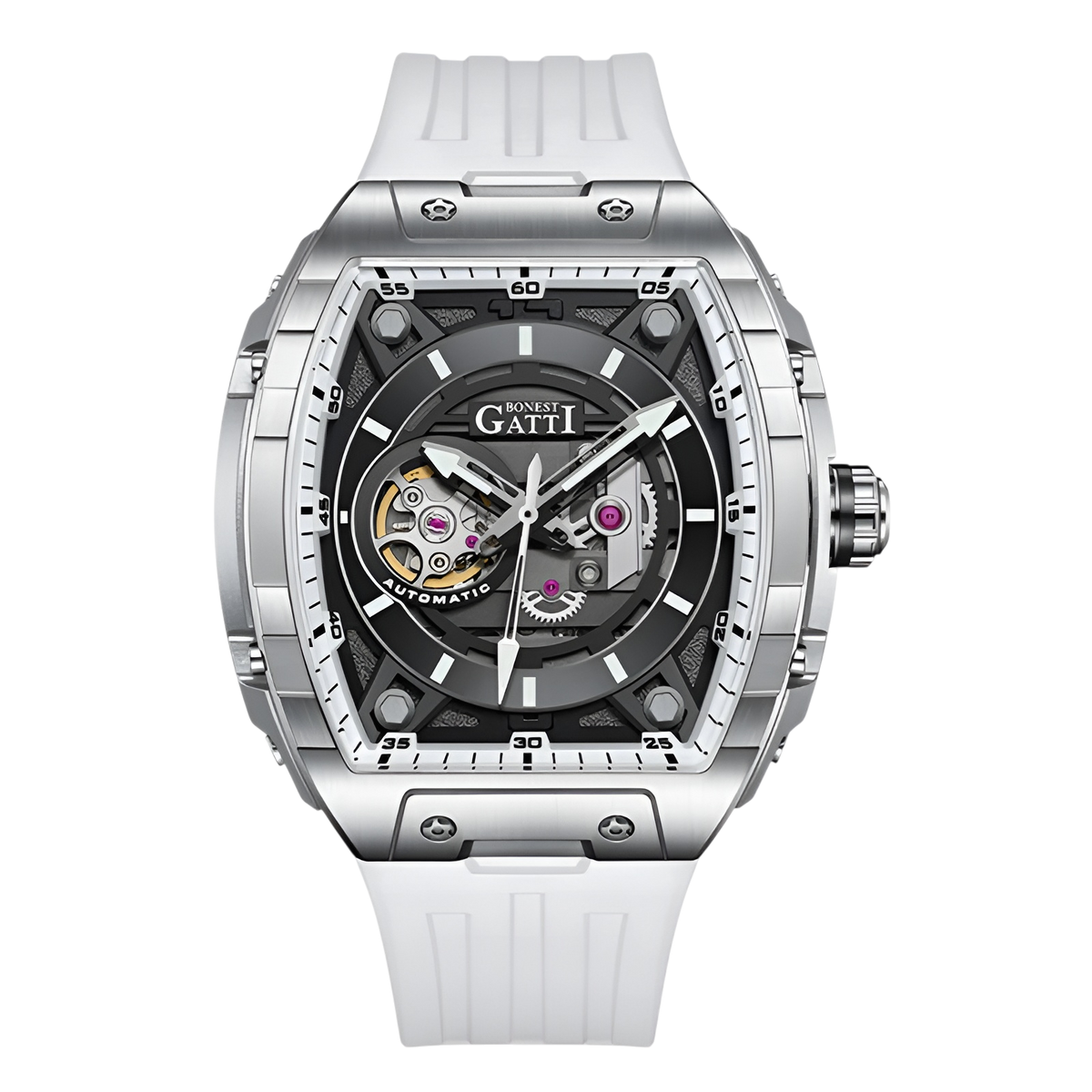 BONEST GATTI BG5602 - Men - case back, star rotor