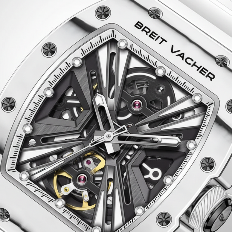 BREAITVACHER 91904 - Auto - Close-up skeletal dial