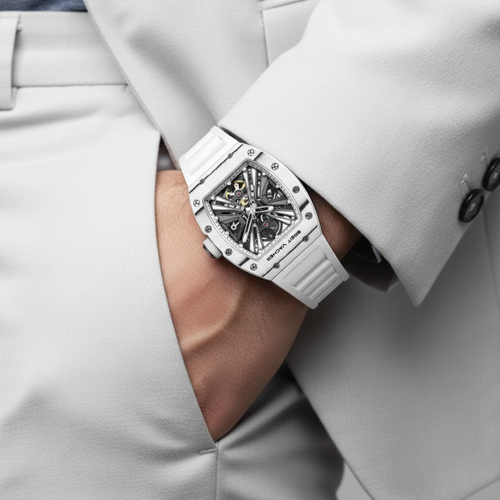 BREAITVACHER 91904 - Auto - White on wrist