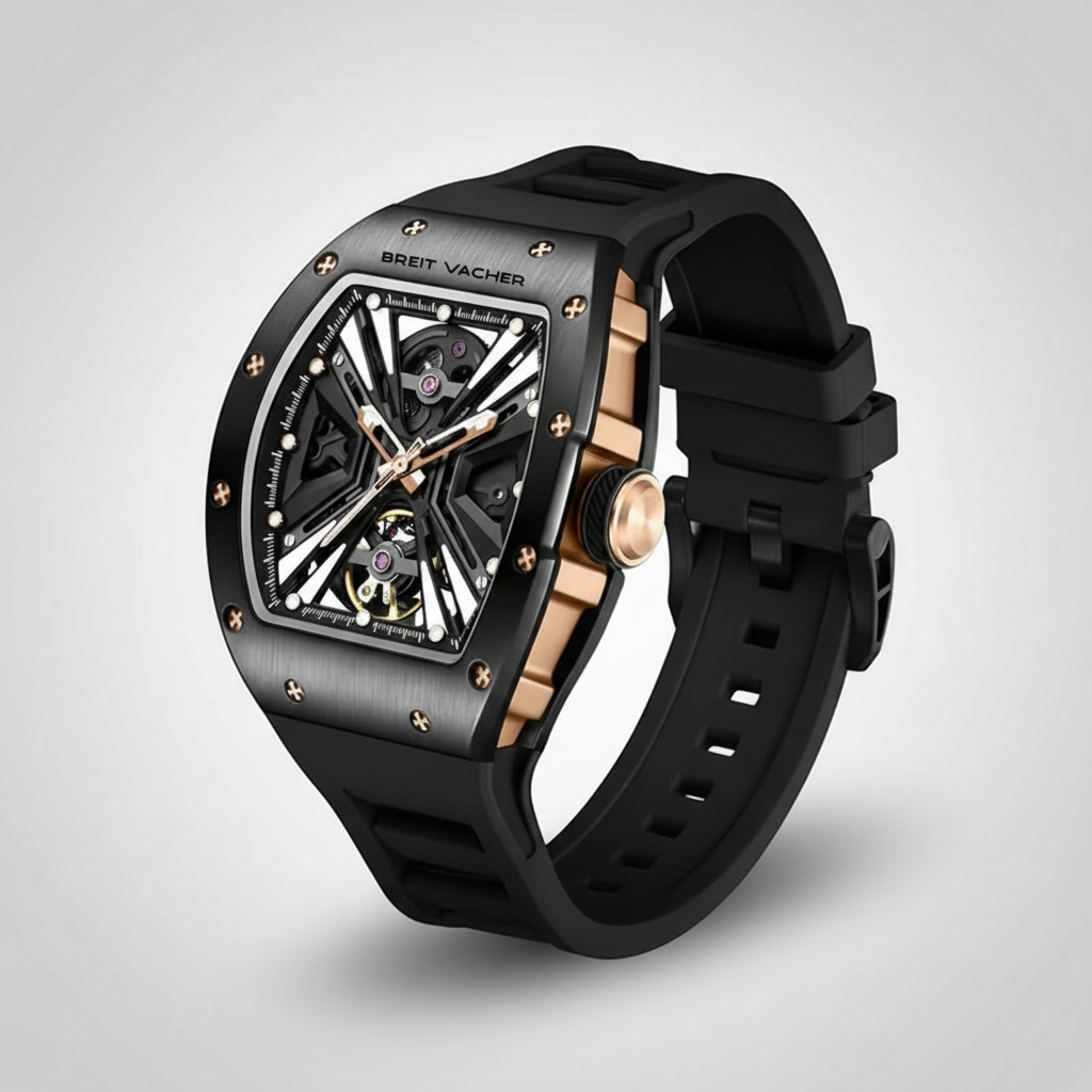 BREAITVACHER 91904 - Auto - angled view, rose gold sides