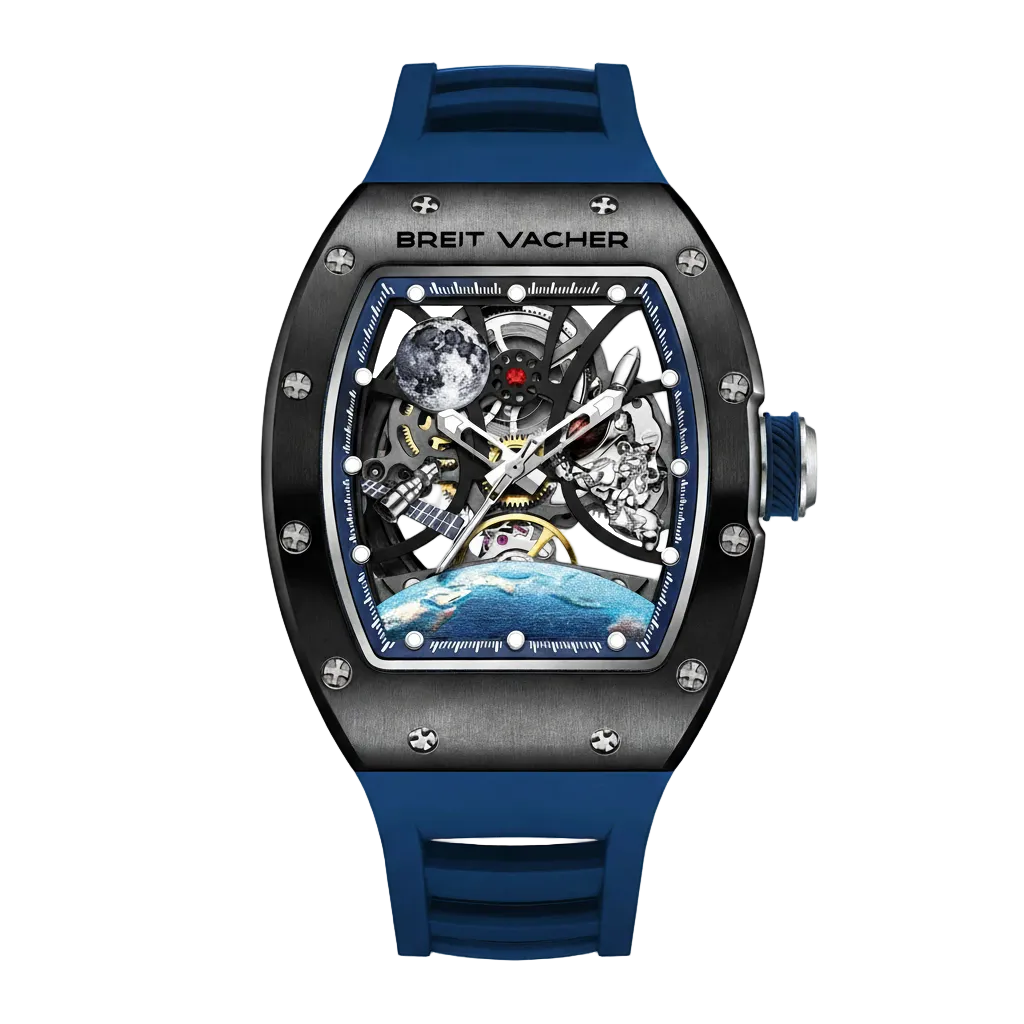 BREITVACHER 2025 - Automatic Mechanical Watch - Blue Front
