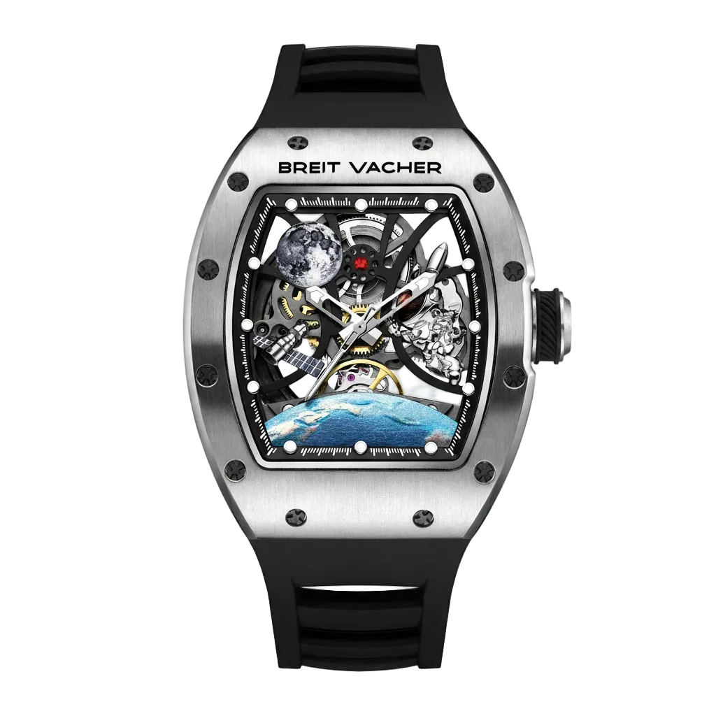 BREITVACHER 2025 - Automa - Front view, skeleton dial