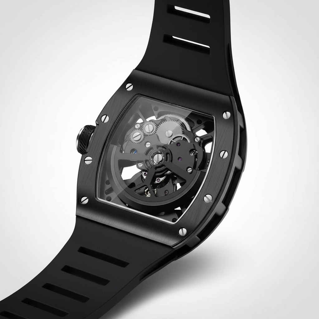 BREITVACHER 919011 - Automatic Mechanical Watch Elegant Design Black Caseback