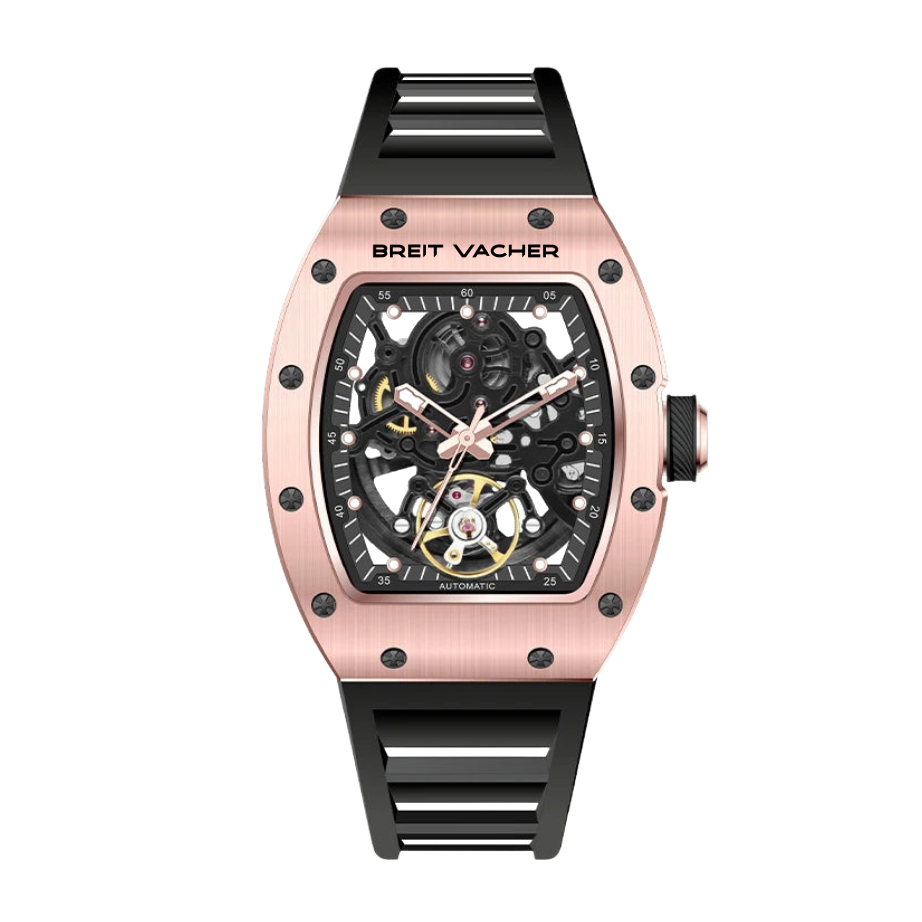 BREITVACHER 919012 - Men' - Brushed steel case texture