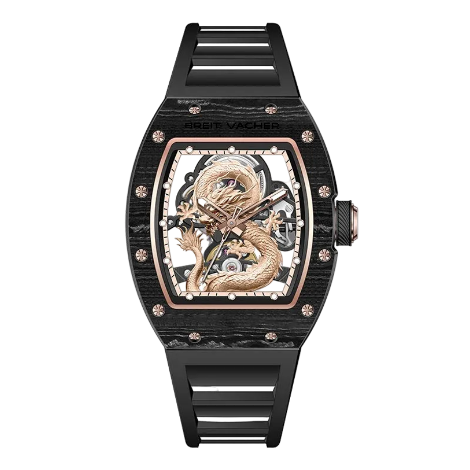 BREIT VACHER 919015 - Men - brushed case, screws detail