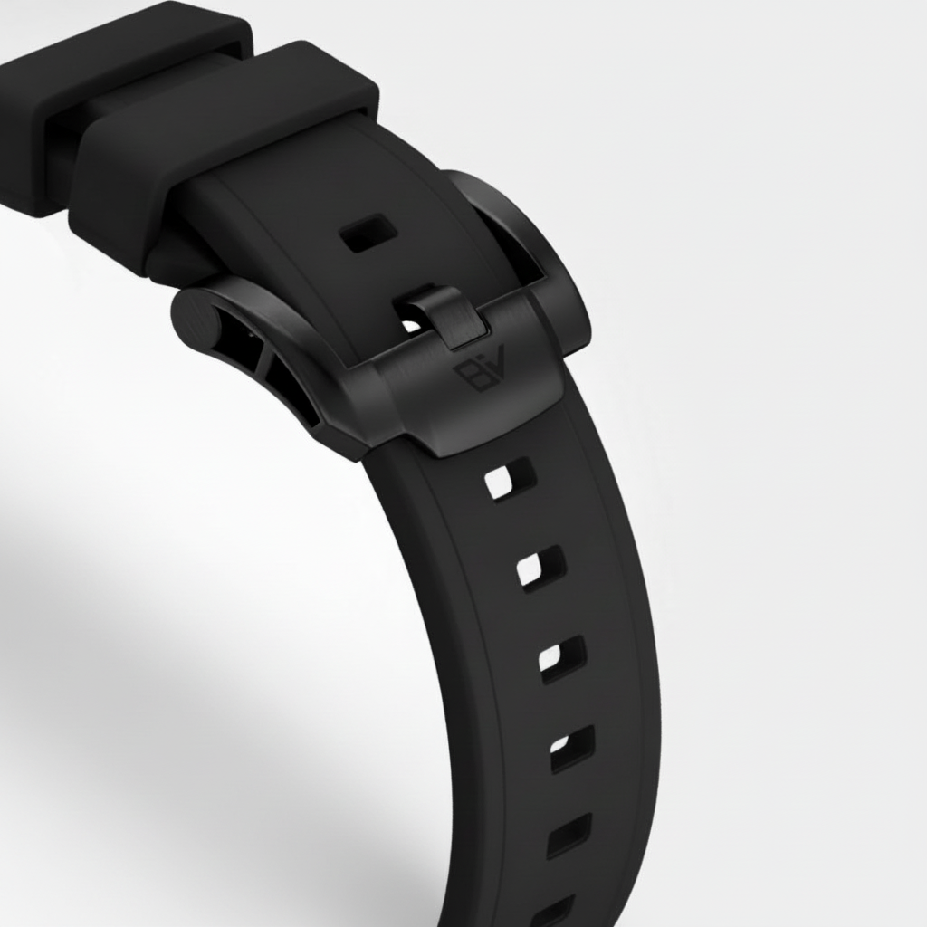 BREIT VACHER 919015 - Men - black strap, buckle detail