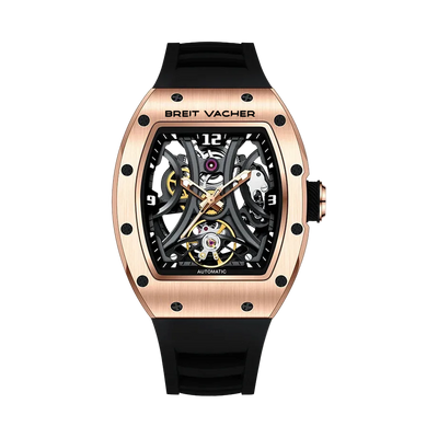 BREITVACHER 91901 - Mecha - Rose gold, skeleton dial, front