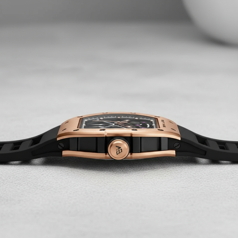 BREITVACHER 91905 - Autom - side view, thin profile, branded crown
