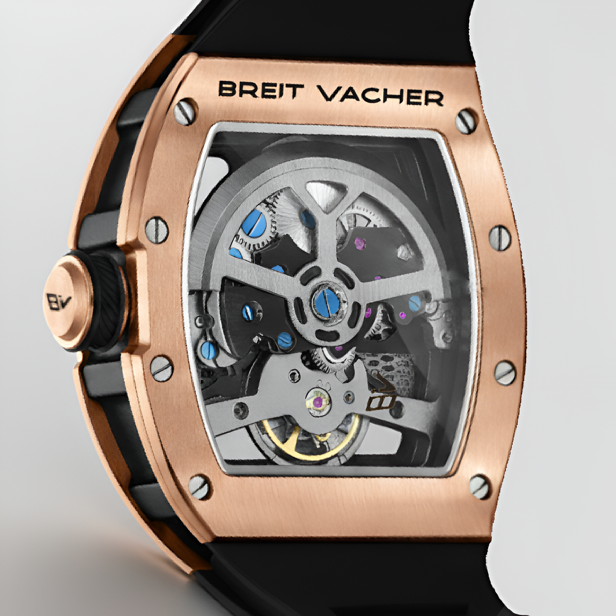 BREITVACHER 91907 - Autom - Exhibition caseback movement