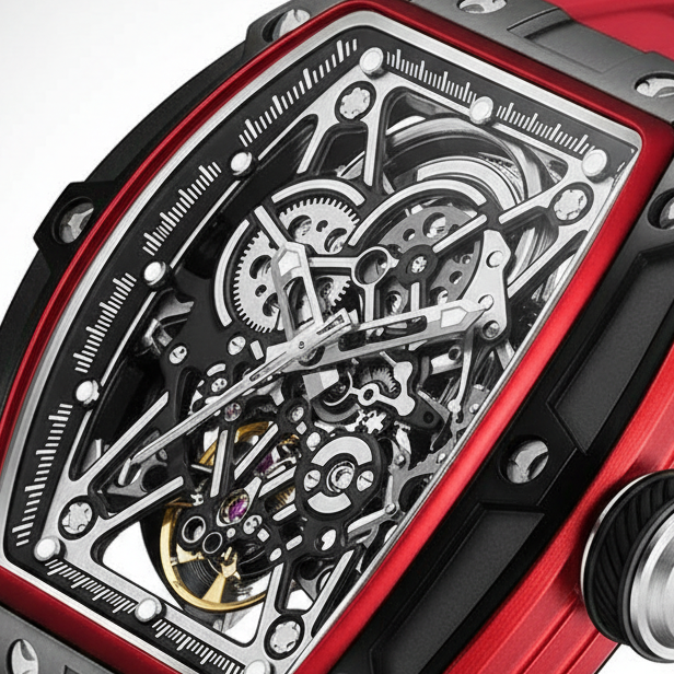 BREITVACHER 91983 - Autom - dial close-up, intricate movement