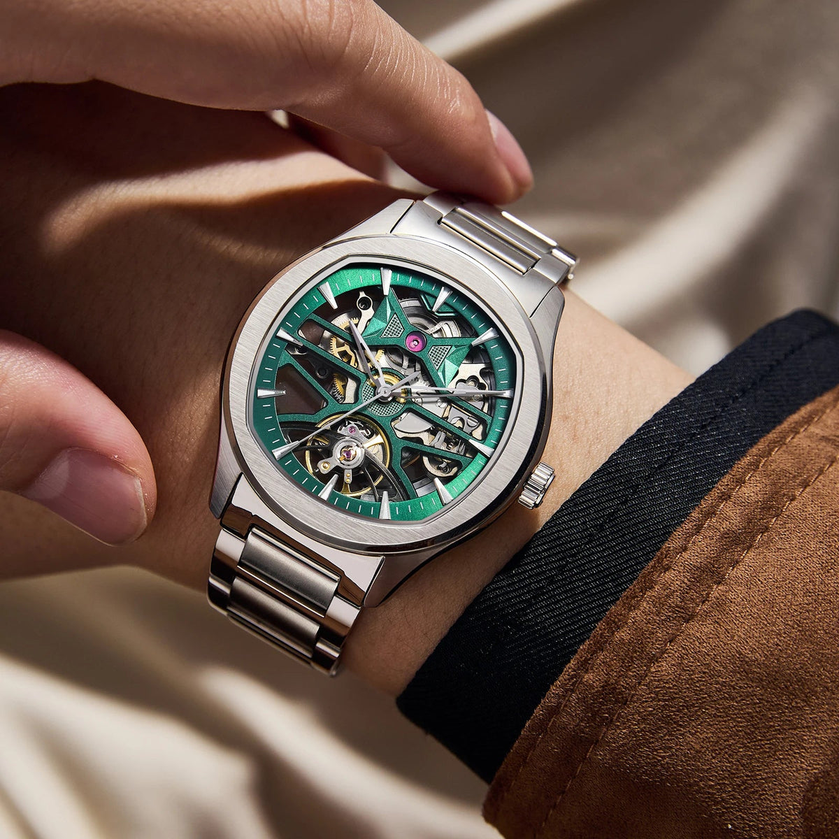 BREITVACHER 9204G5 - Auto - wrist green casual