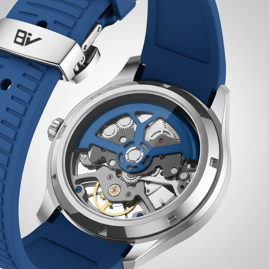 BREITVACHER 9204G5 - Men - clear caseback, automatic movement