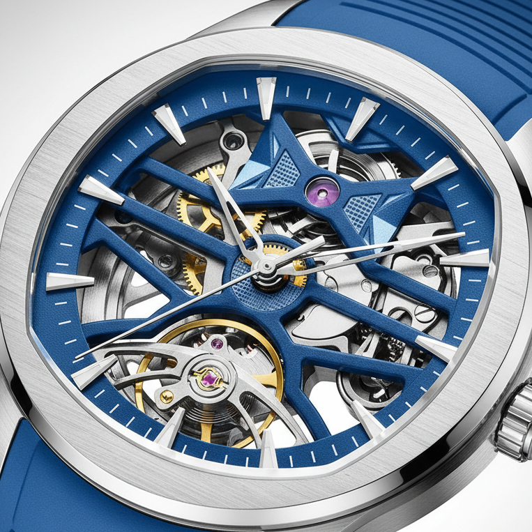 BREITVACHER 9204G5 - Men - intricate dial, visible gears