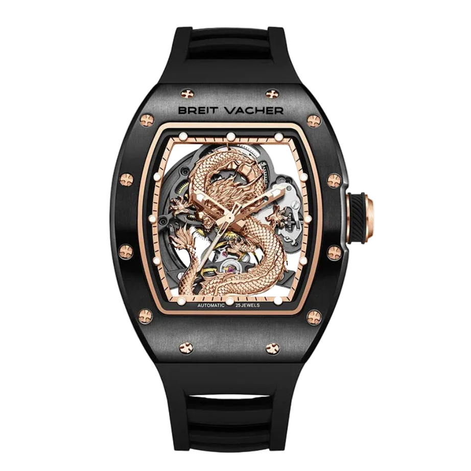 BREIT VACHER 919015 - Men - front view, gold dragon dial