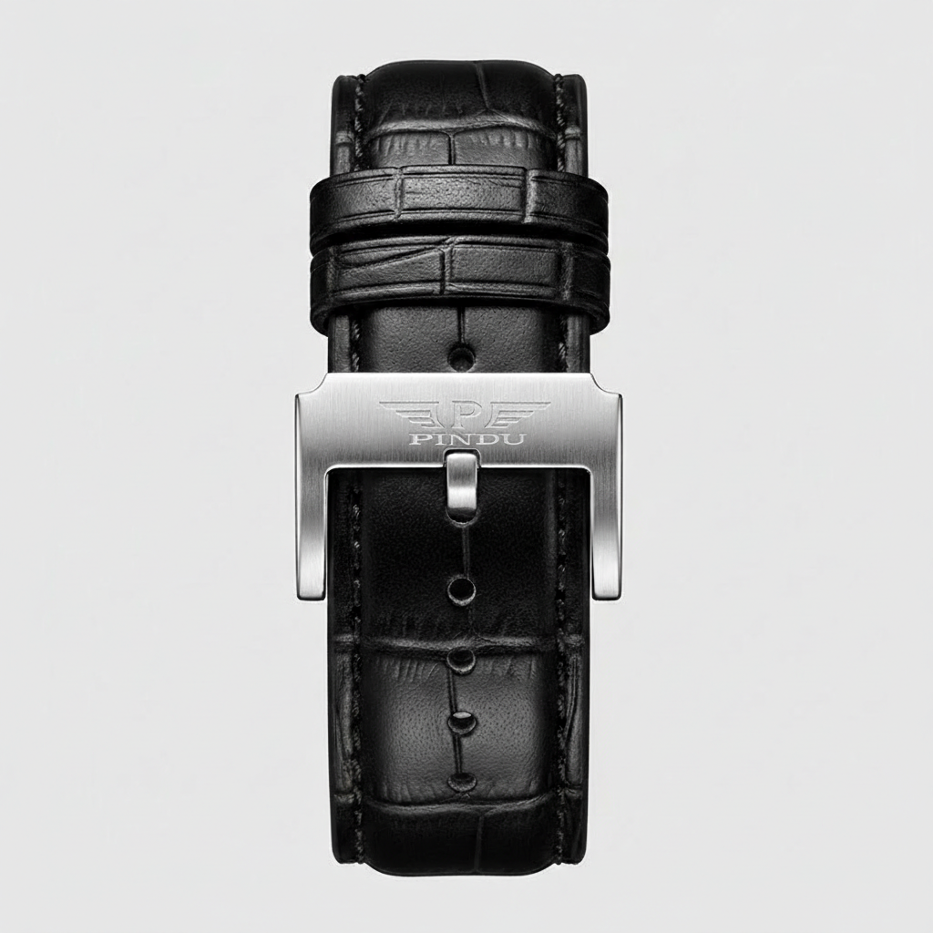 Pindu P6516 - Flying Tour - embossed leather strap, logo