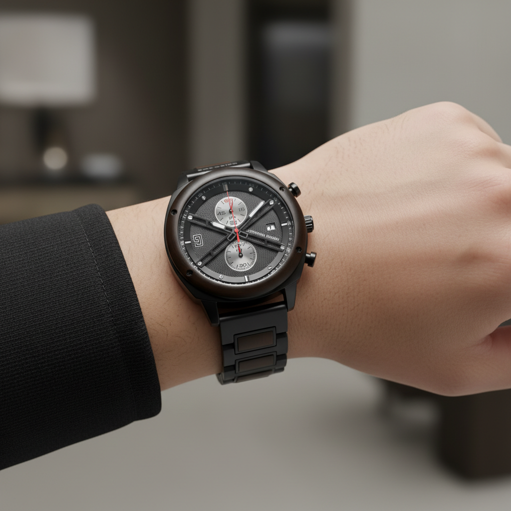 BOBO BIRD GT149 - Japanes - on wrist, black, wood