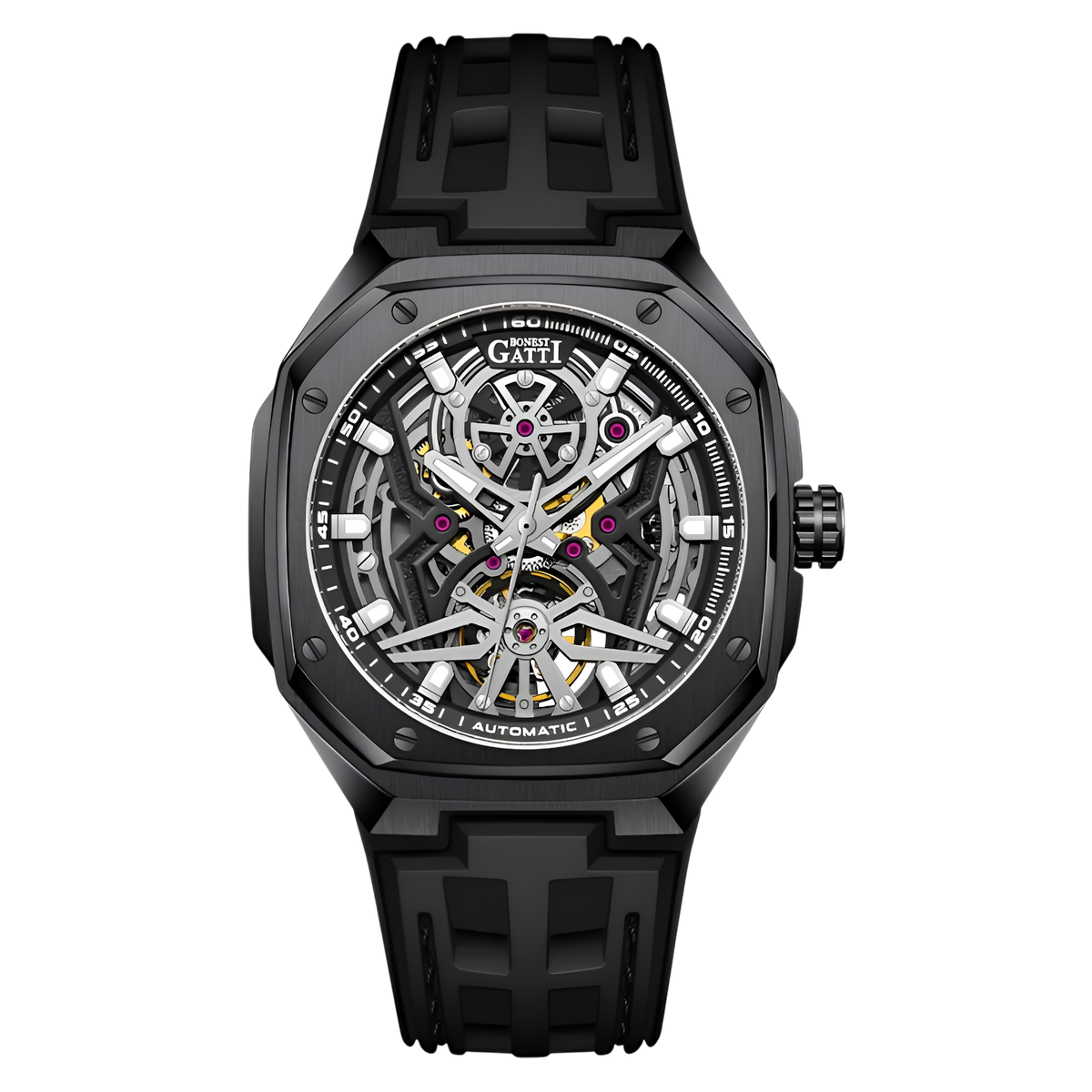 Bonest Gatti BG5802 – Sport Skeleton Automatic Watch breitvacher