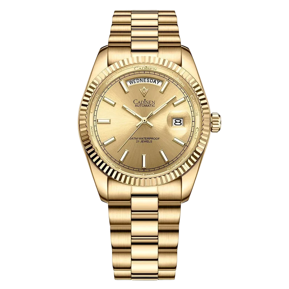 CADISEN 8215 - Luxury Aut - gold dial