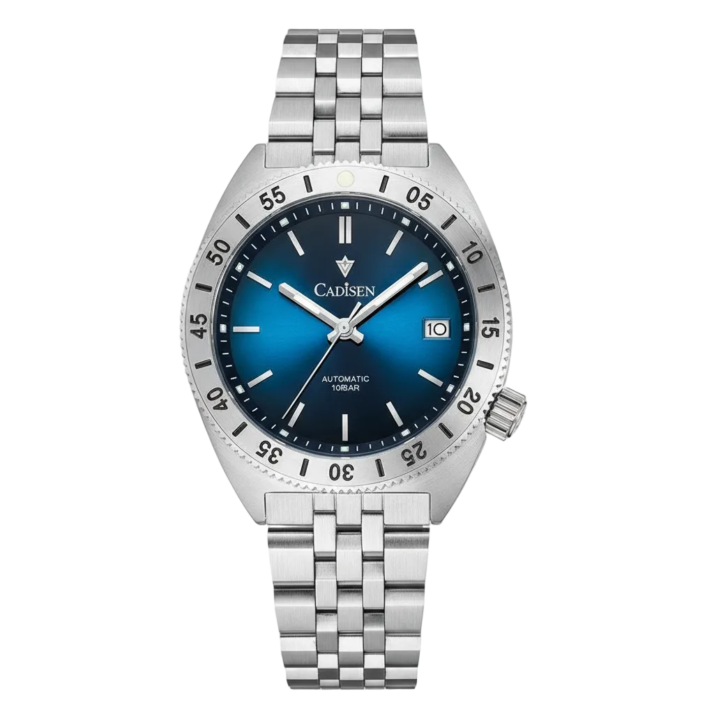 CADISEN Automatic Mechanical Watch Blue Watch