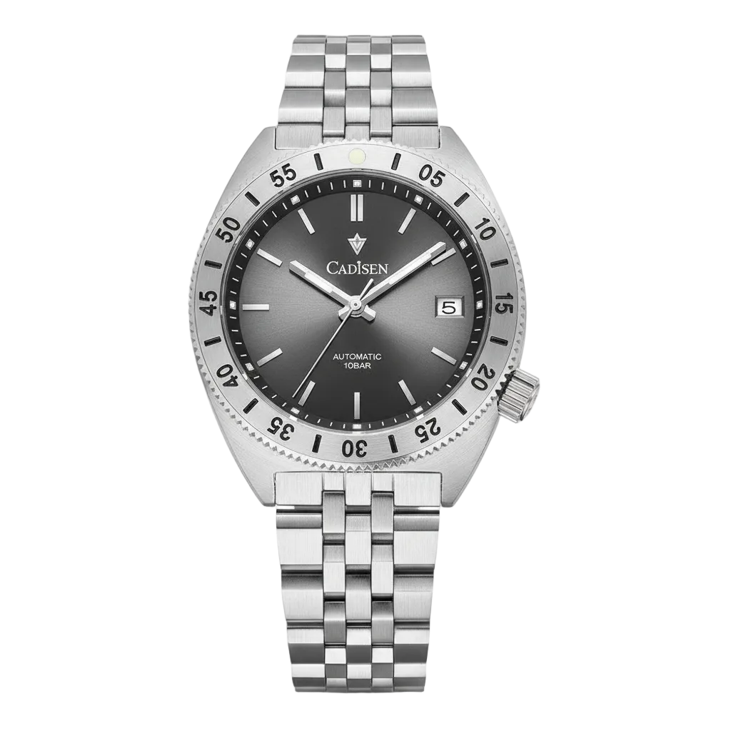 CADISEN Automatic Mechanical Watch Gray Dial Watch