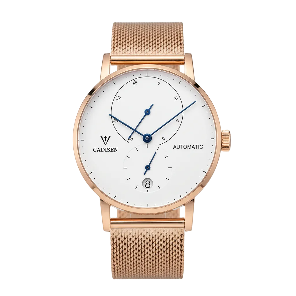 CADISEN C1030 - Automatic - Rose gold, white dial