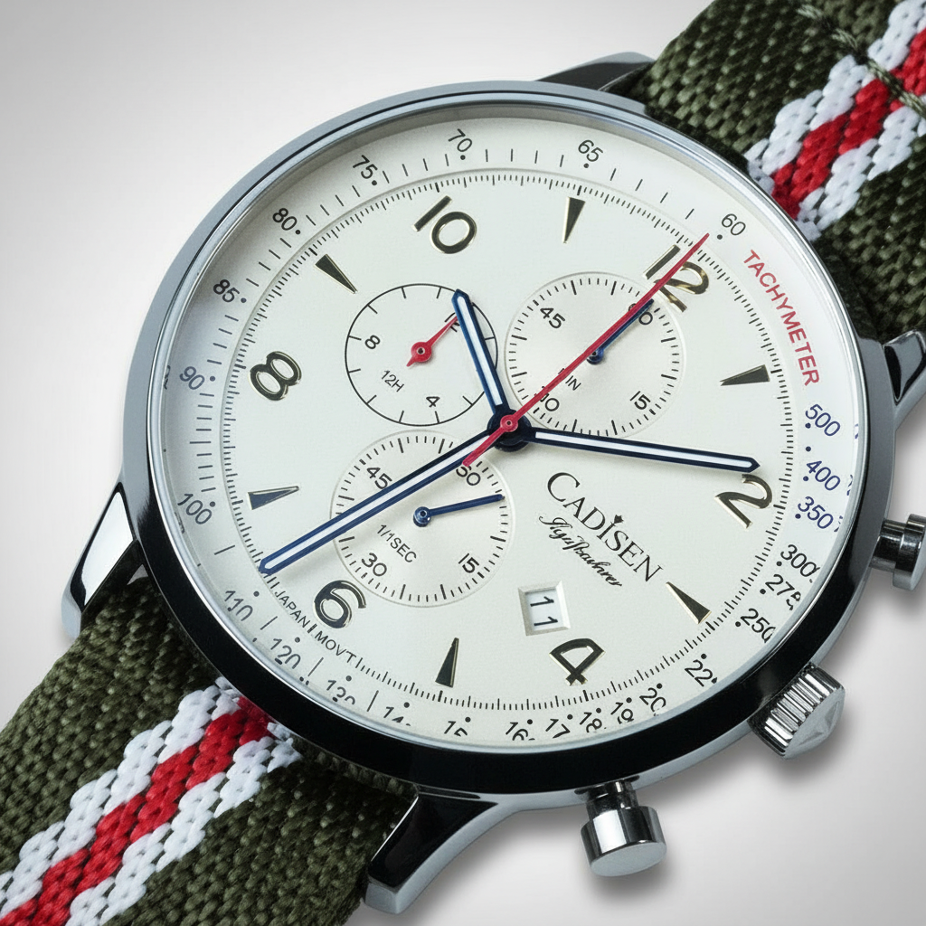 CADISEN C7067 - Quartz Watches For Men Chronograph Dial