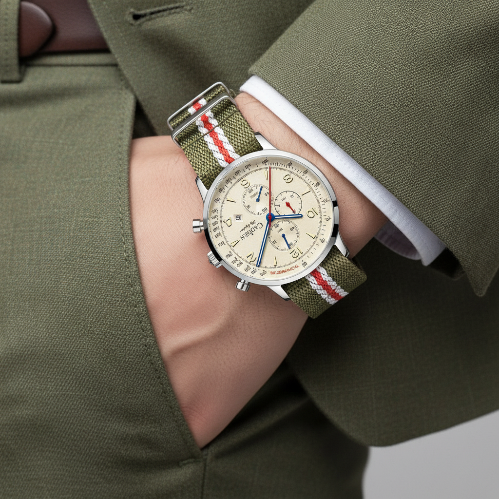 CADISEN C7067 - Quartz Watches For Men Chronograph Wrist