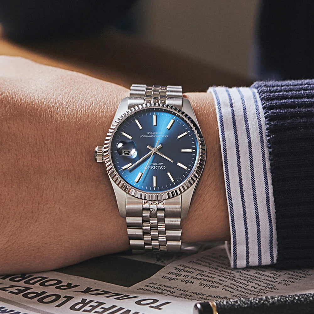 CADISEN C8053 - Men Autom - worn casually, striped shirt, daily wear