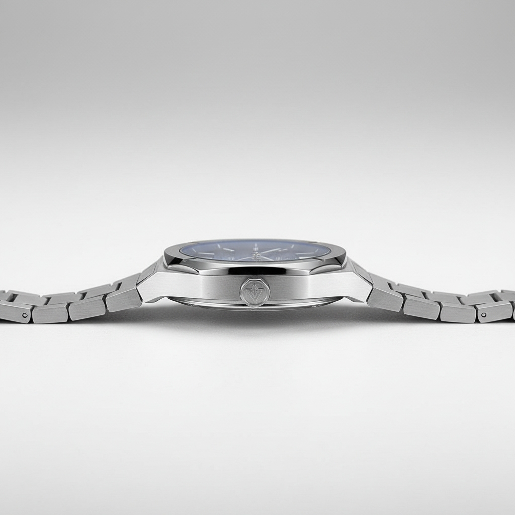 CADISEN C8200 - Side profile, integrated bracelet, thin case