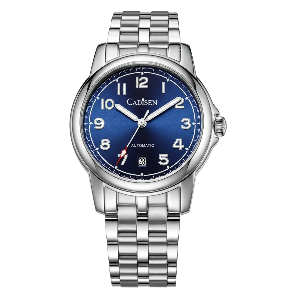CADISEN C8235 - Blue dial, stainless steel