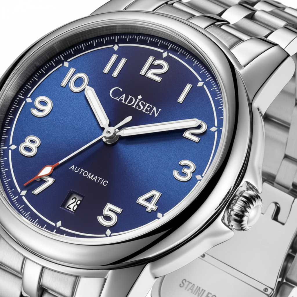 CADISEN C8235 - Dial close-up, date window