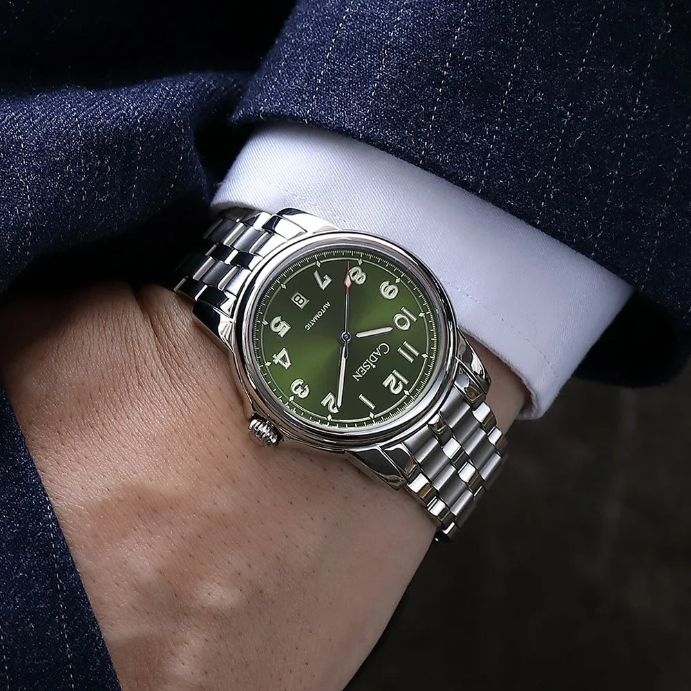 CADISEN C8235 - Green dial, suit lifestyle