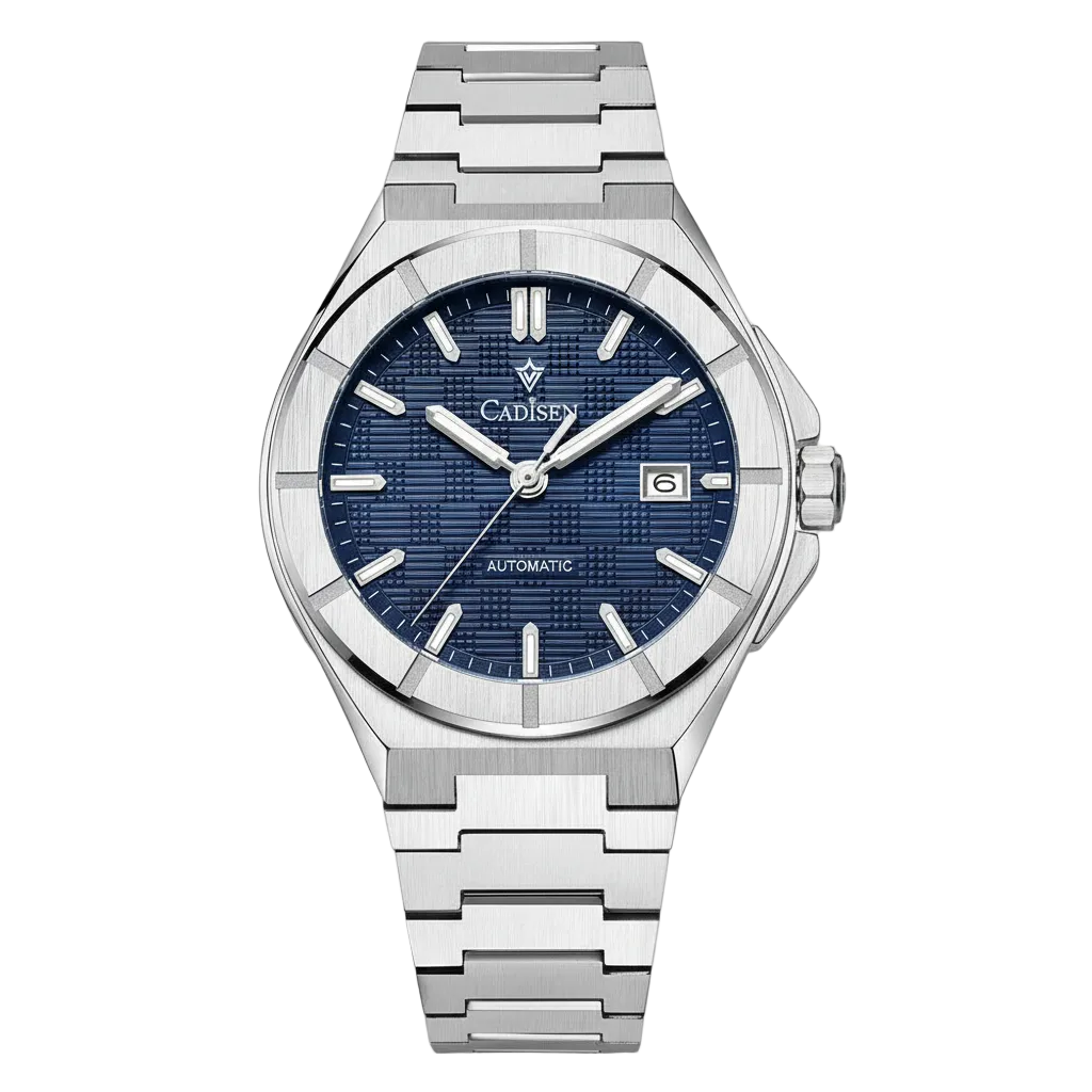 CADISEN C8242 - Luxury Automatic Watch For Men Front Blue
