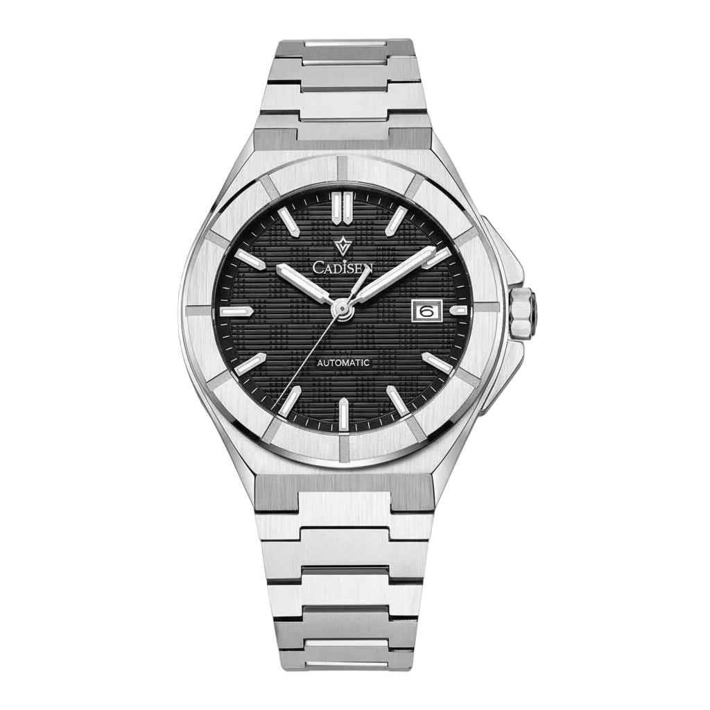 CADISEN C8242 - Luxury Automatic Watch For Men Full view Black