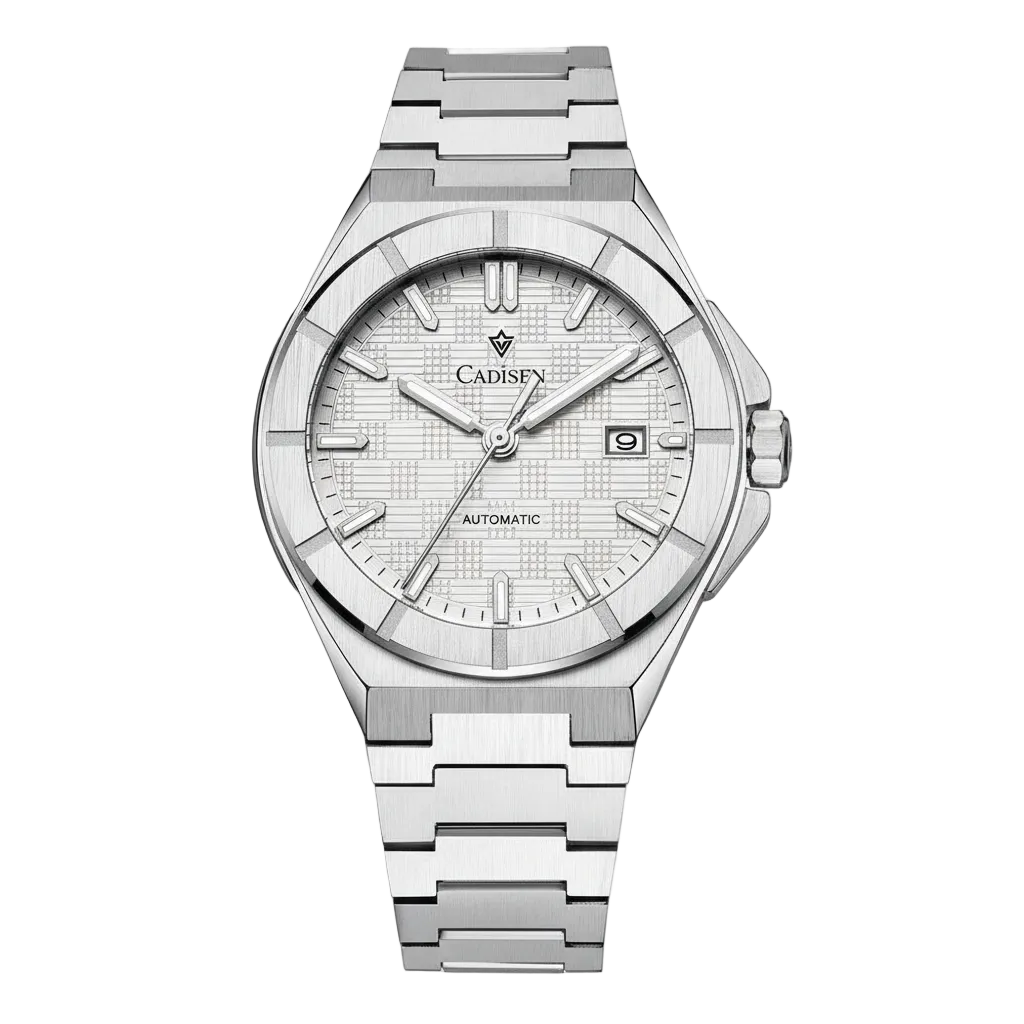 CADISEN C8242 - Luxury Automatic Watch For Men Full view white