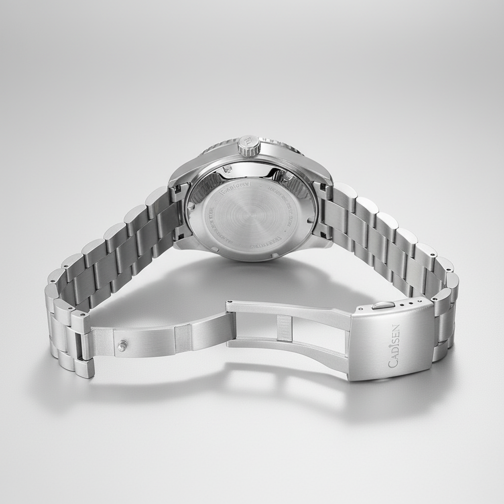 CADISEN C8245 - Men Autom - Case back, deployant buckle